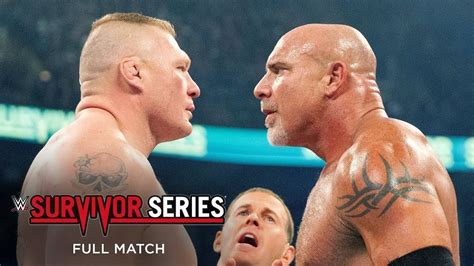 versus brock lesnar|FULL MATCH: Goldberg vs. Brock Lesnar: Survivor Series 2016.